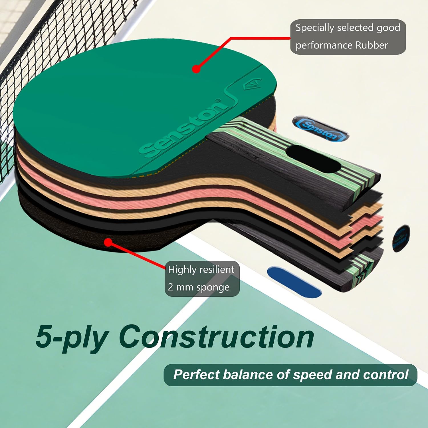 5-Ply Wood Table Tennis Set of - Table Tennis Reference review and price